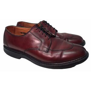 Men's 10 1/2 B ALLEN EDMONDS Ashton Split Toe Brown‎ Oxford Dress Shoes Loafers
